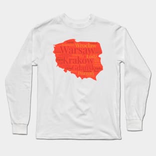 Poland Cities Long Sleeve T-Shirt